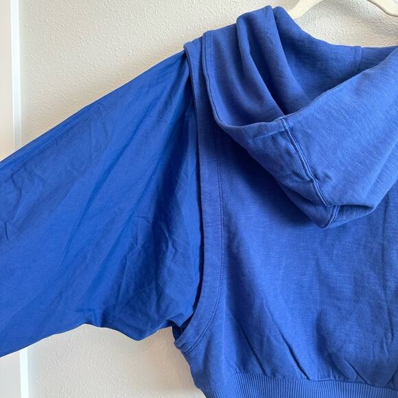 NWT Anthropologie Pilcro Fabric Mix Hoodie Size Small - Picture 10 of 11